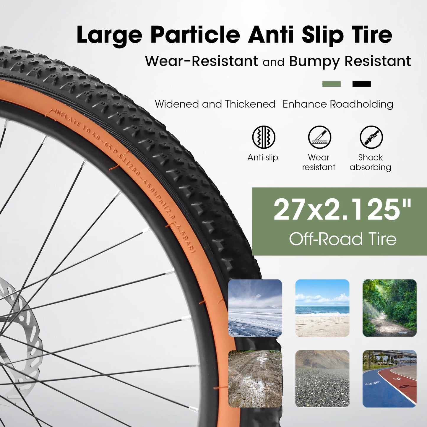 Ecarpat 21-Speed Mountain Bike 27.5 Inch Wheel for Men or Women