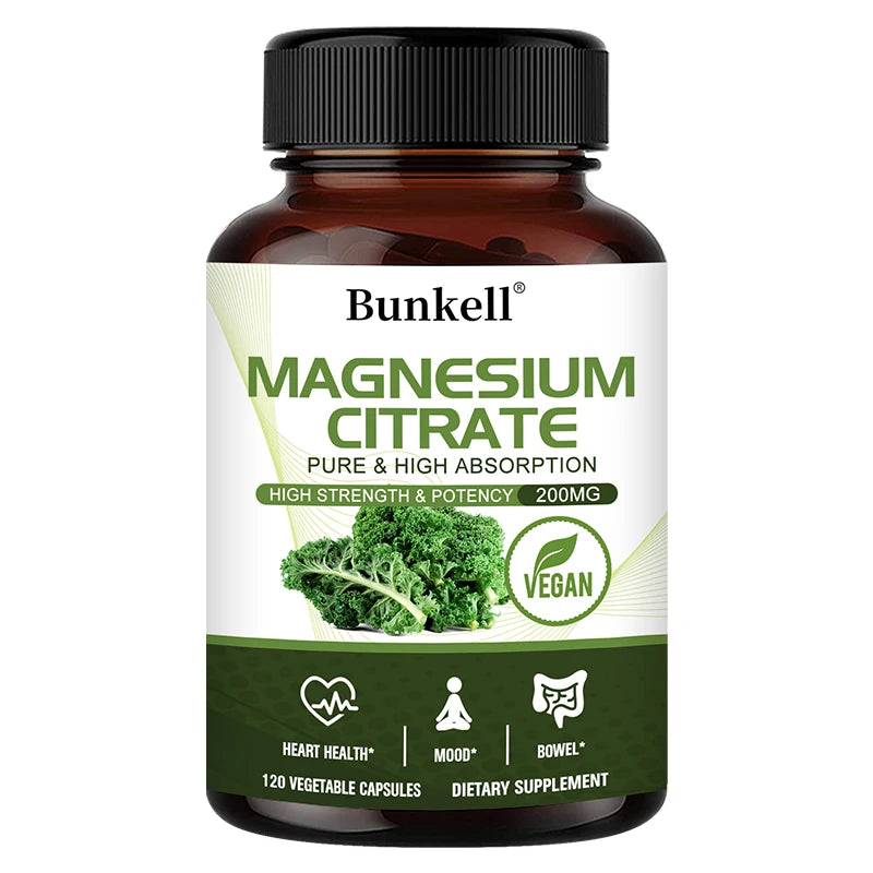 Magnesium Citrate, Supports Heart, Cardiovascular, Immune Health