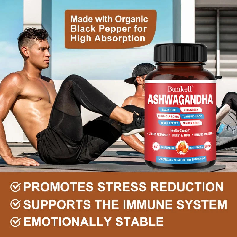 Ashwagandha, Men's Energy Supplement, Stamina, Vitality