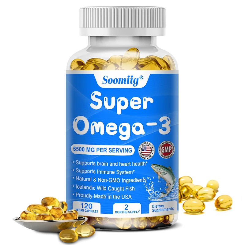 Wild Caught Omega 3 Fish Oil Softgels