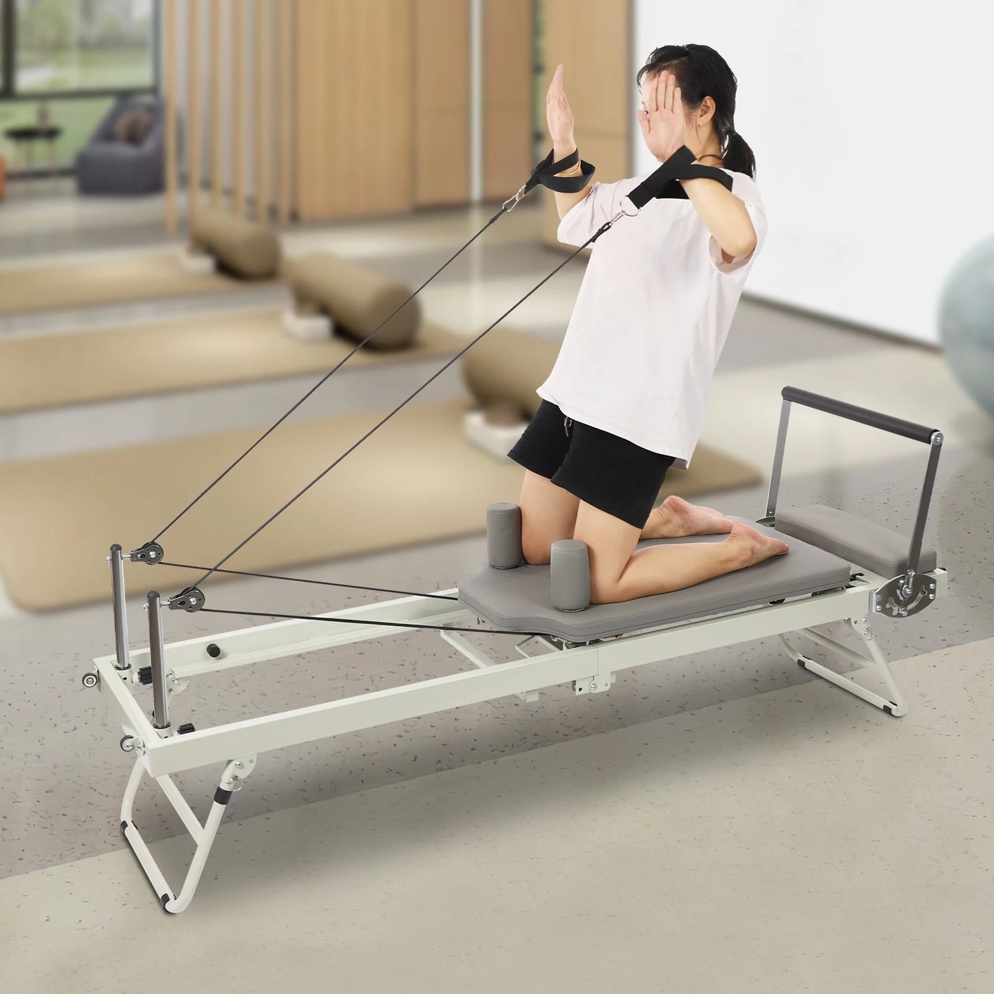 Foldable Pilates Reformer Machine, Yoga