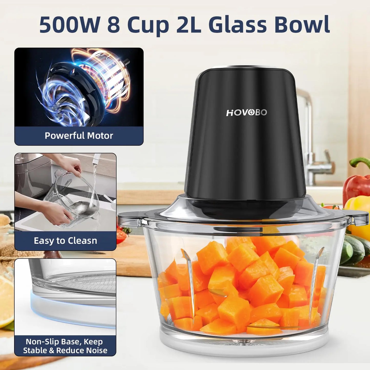 Food Processor & Meat Grinder 500W