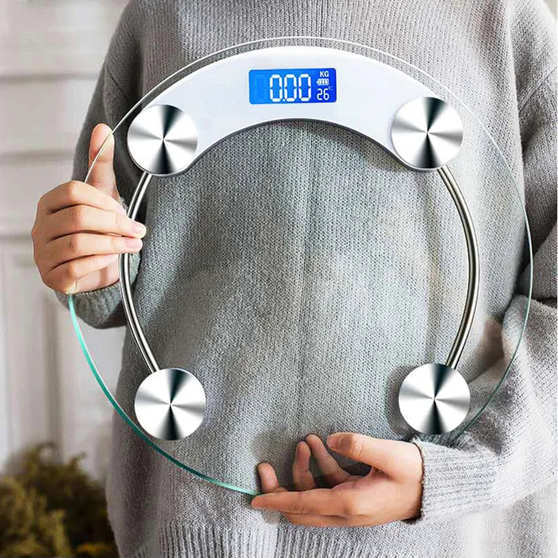 396 Lb. Cap. Bathroom Scale, LCD Display