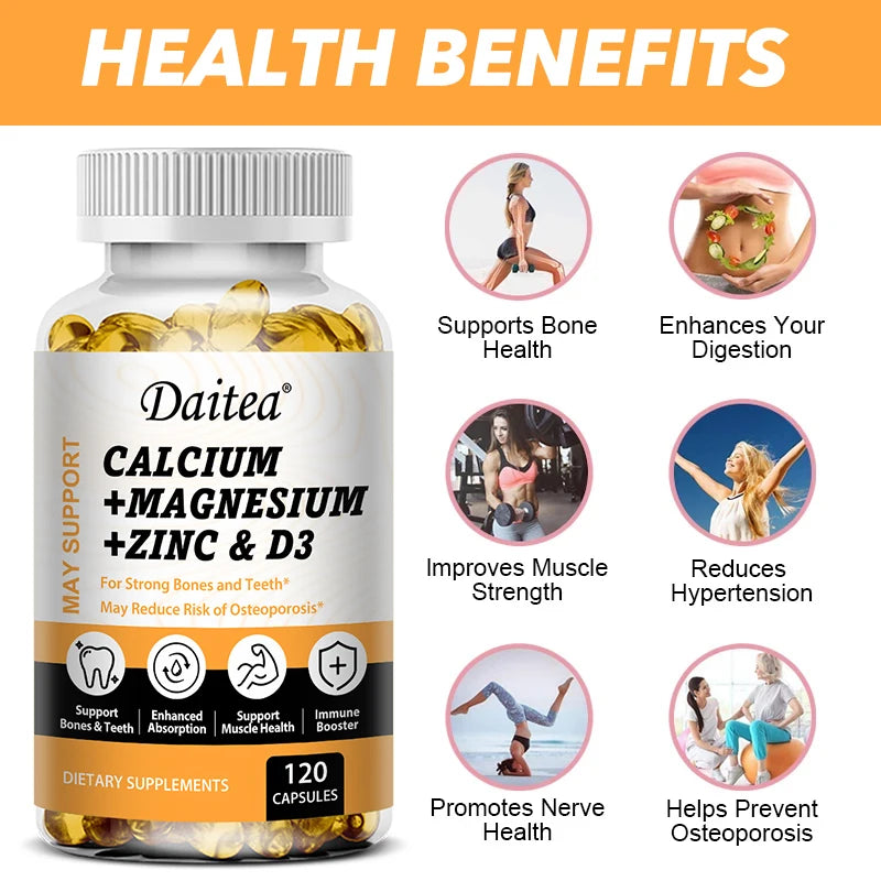 Calcium, Magnesium, Zinc, Vitamin D3