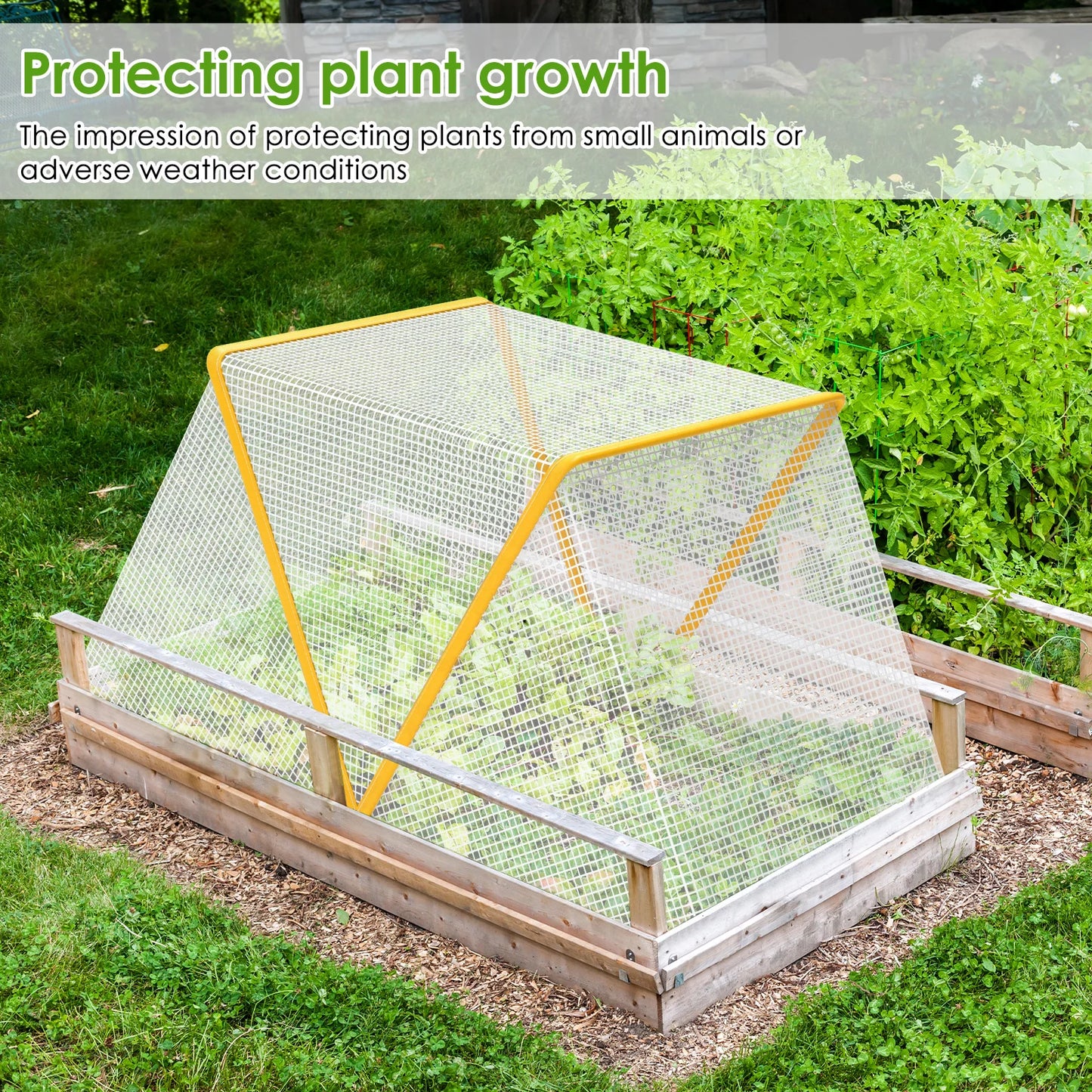 Foldable Plant Protection Cover, Protects Against Animals & Weather