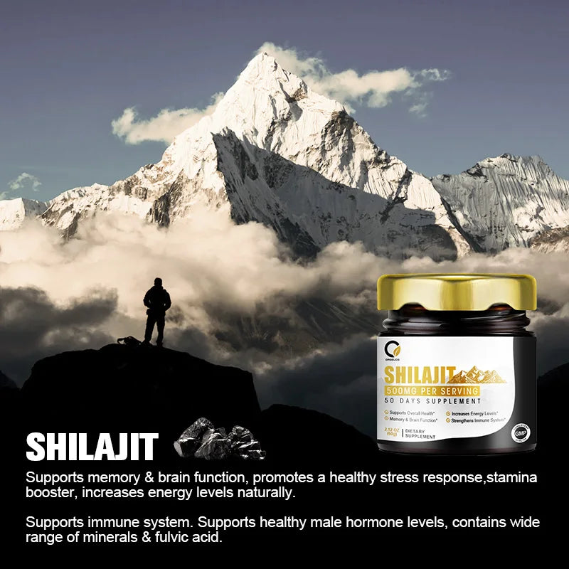 Shilajit Resin Mineral Supplements, 85+ Trace Minerals