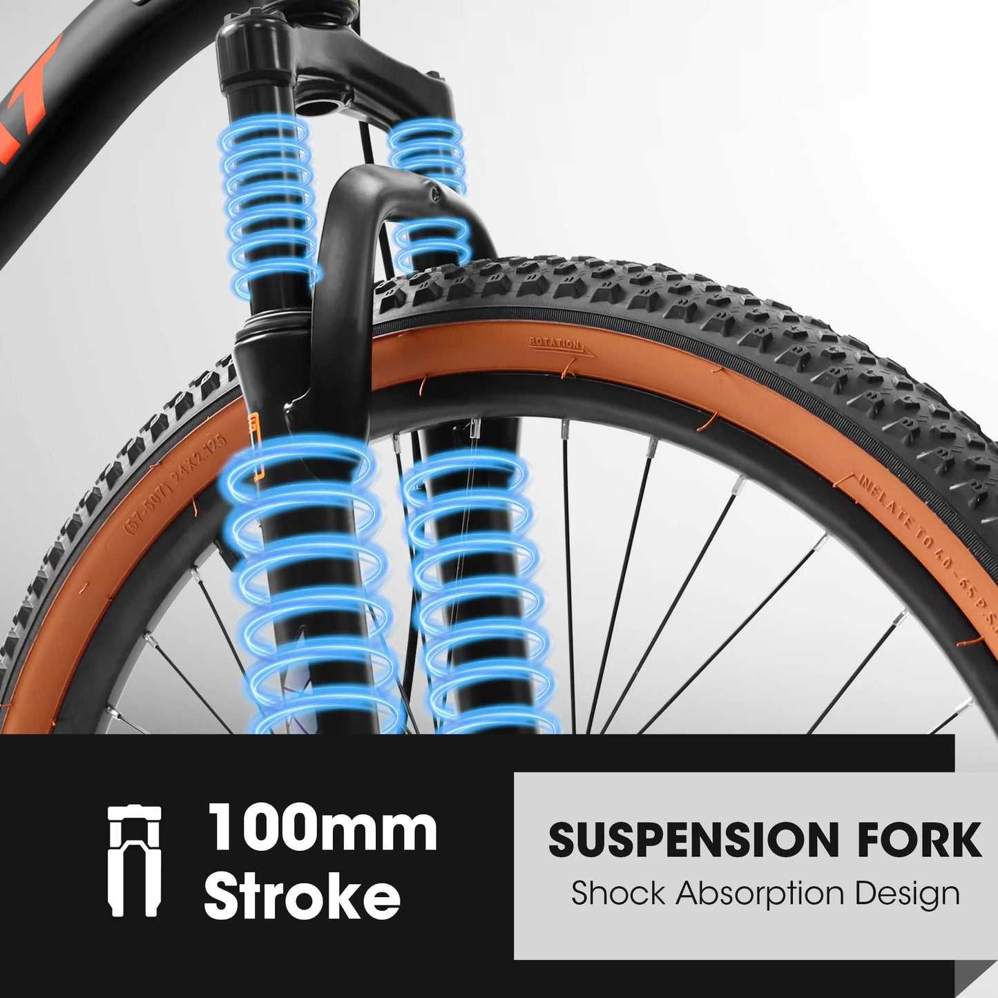 Ecarpat 21-Speed Mountain Bike 27.5 Inch Wheel for Men or Women