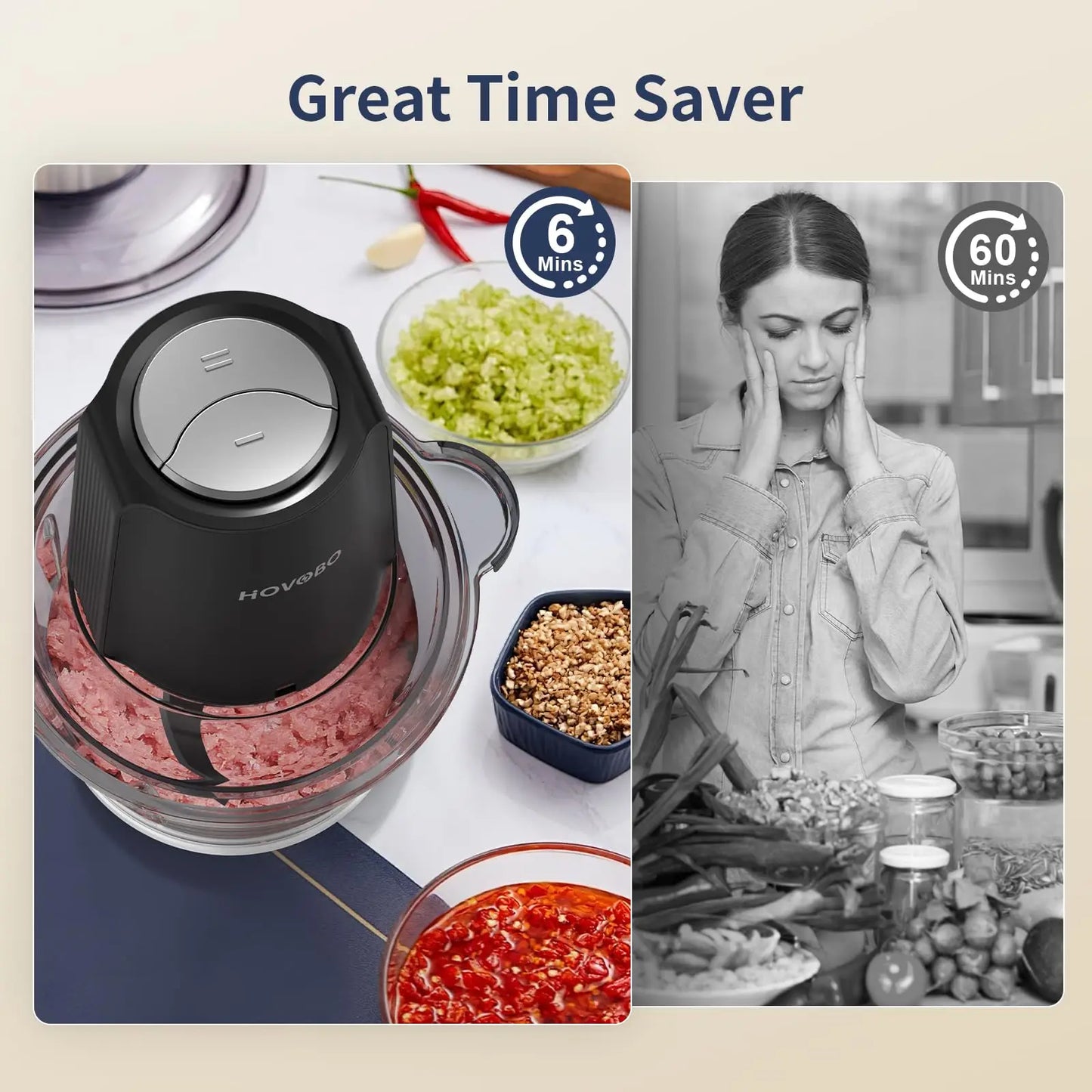 Food Processor & Meat Grinder 500W