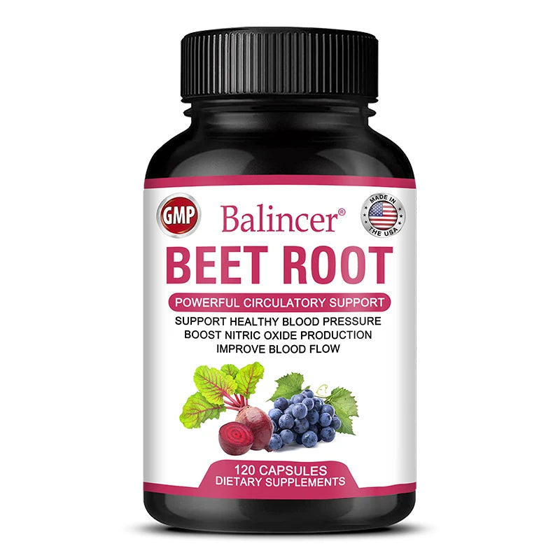 Beetroot Capsules Organic, Blood Pressure Health