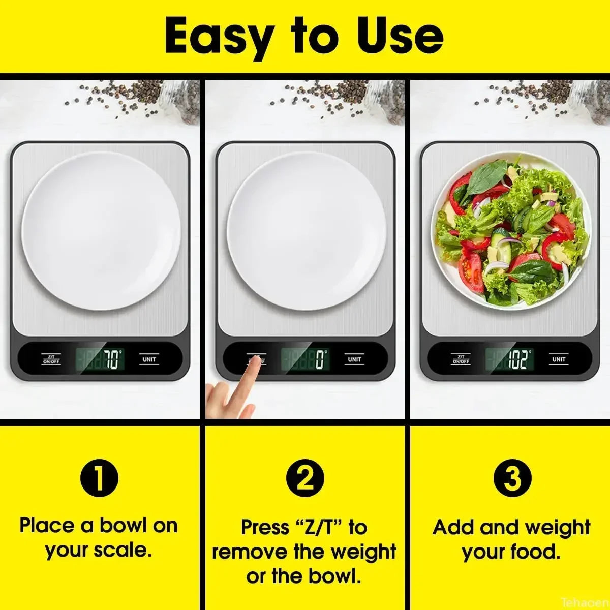 Digital Kitchen Scale, Waterproof