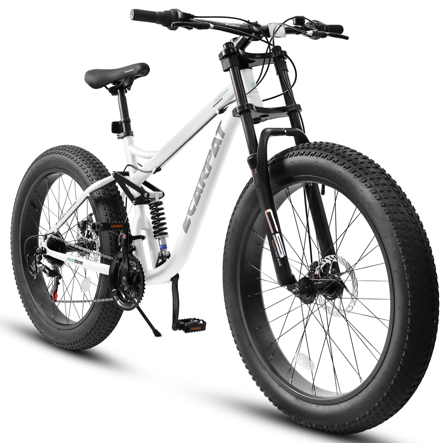 26 inch 21-Speed Fat Tire Mountain Bike for Men or Women