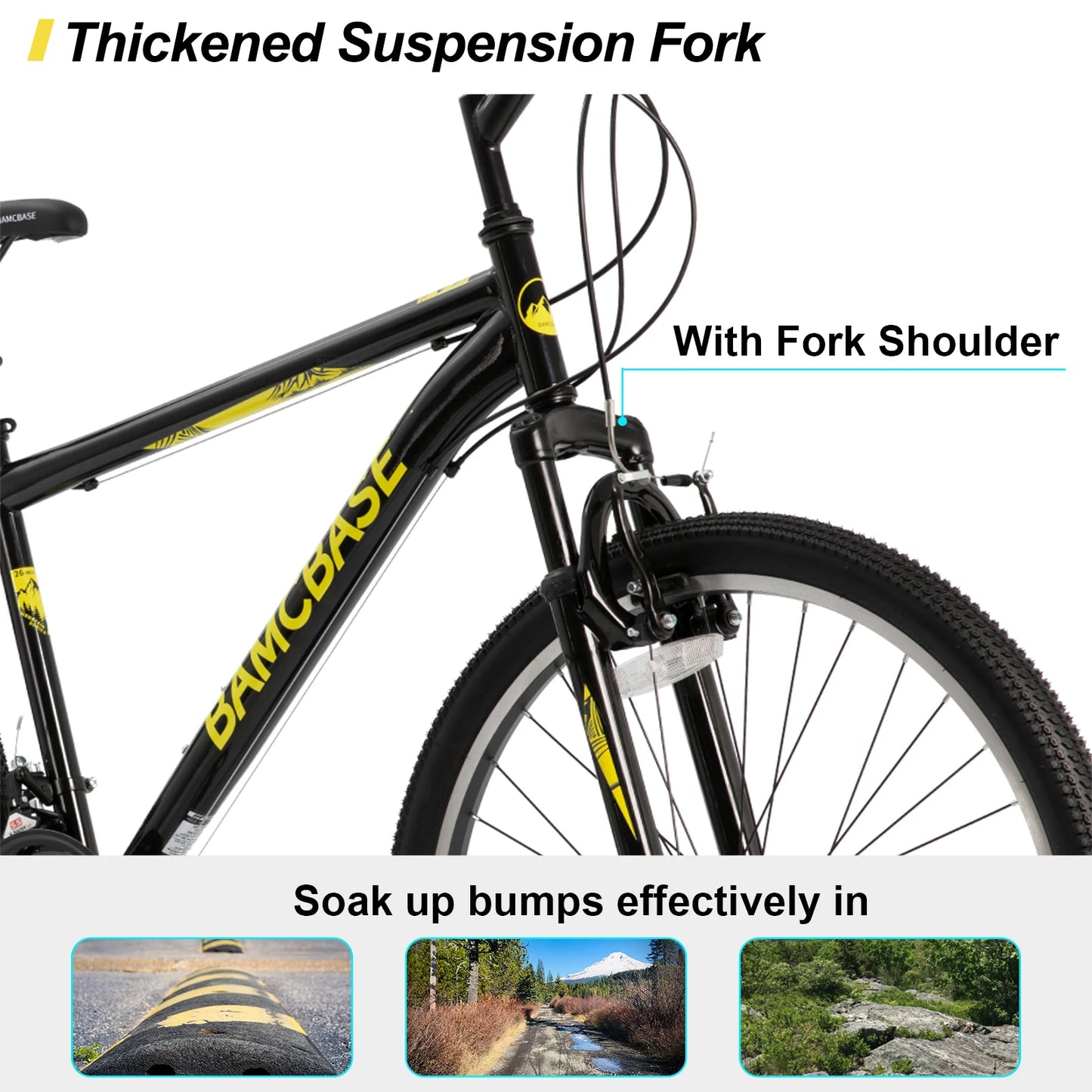 26, 27.5, or 29 Inch 21-Speed Mountain Bike for men or women