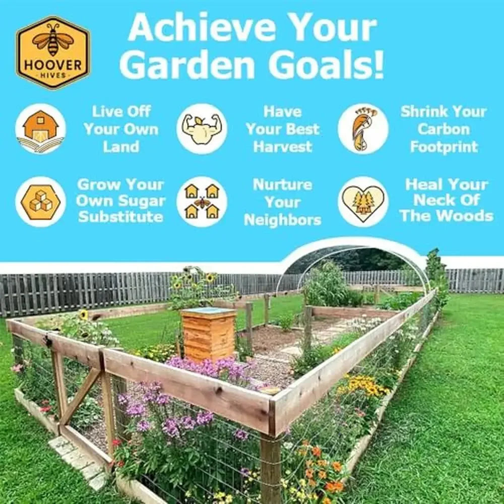 Wooden Beehive Kit, 8 Frames
