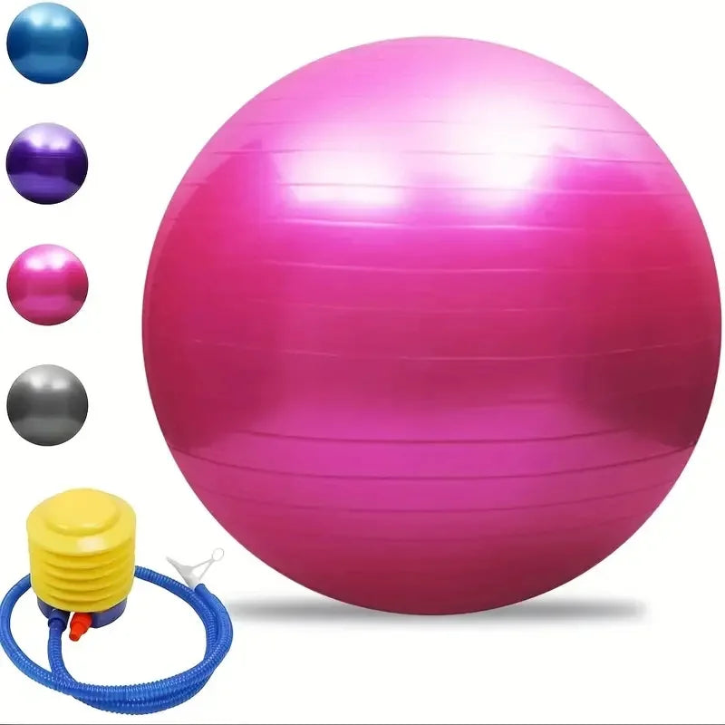 Yoga Exercise Ball, 18/22 Inch, Quick Pump