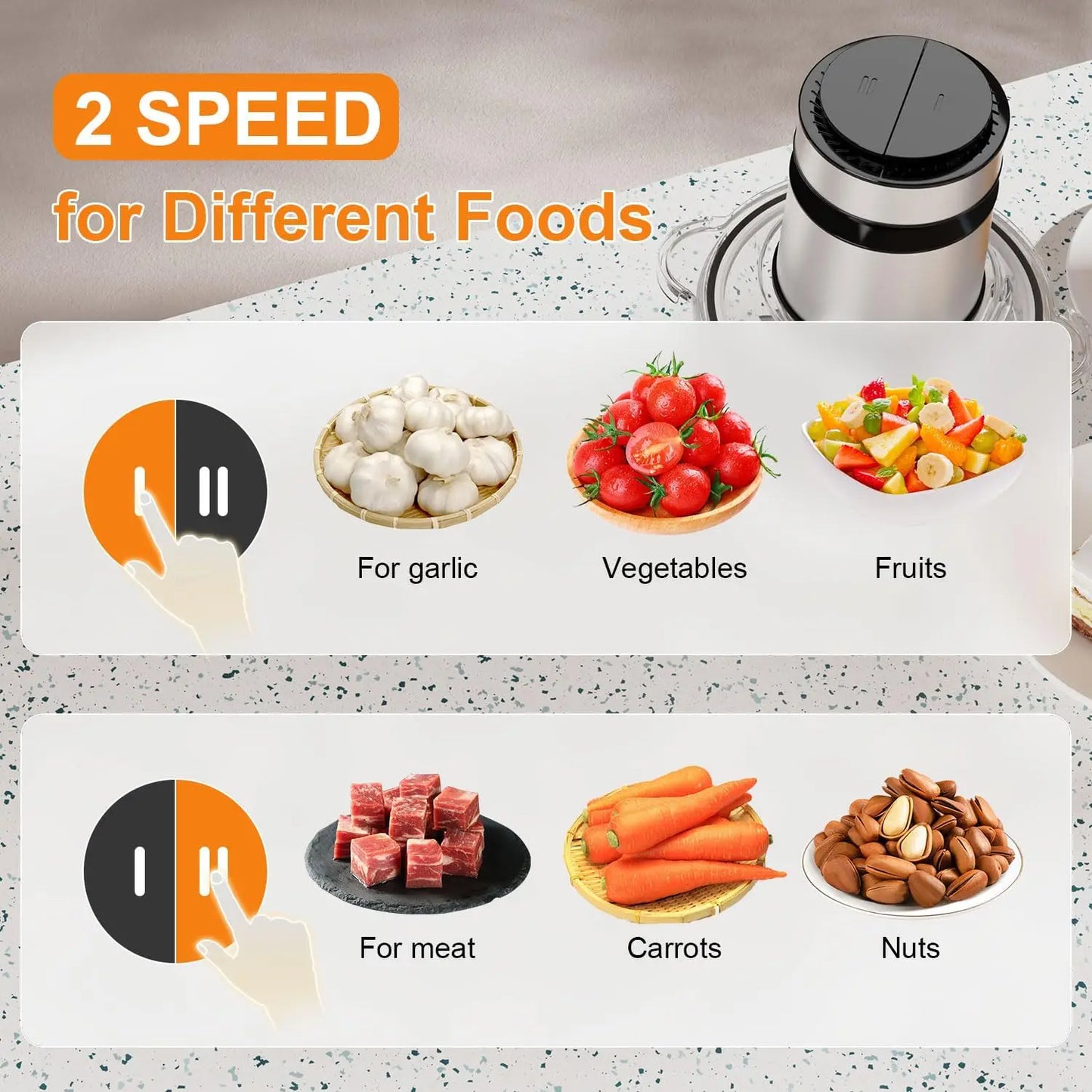 Food Processor & Vegetable Chopper, 500 W
