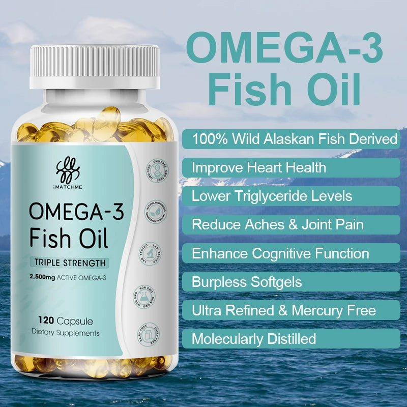 3600mg Triple Strength Omega 3 Fish Oil