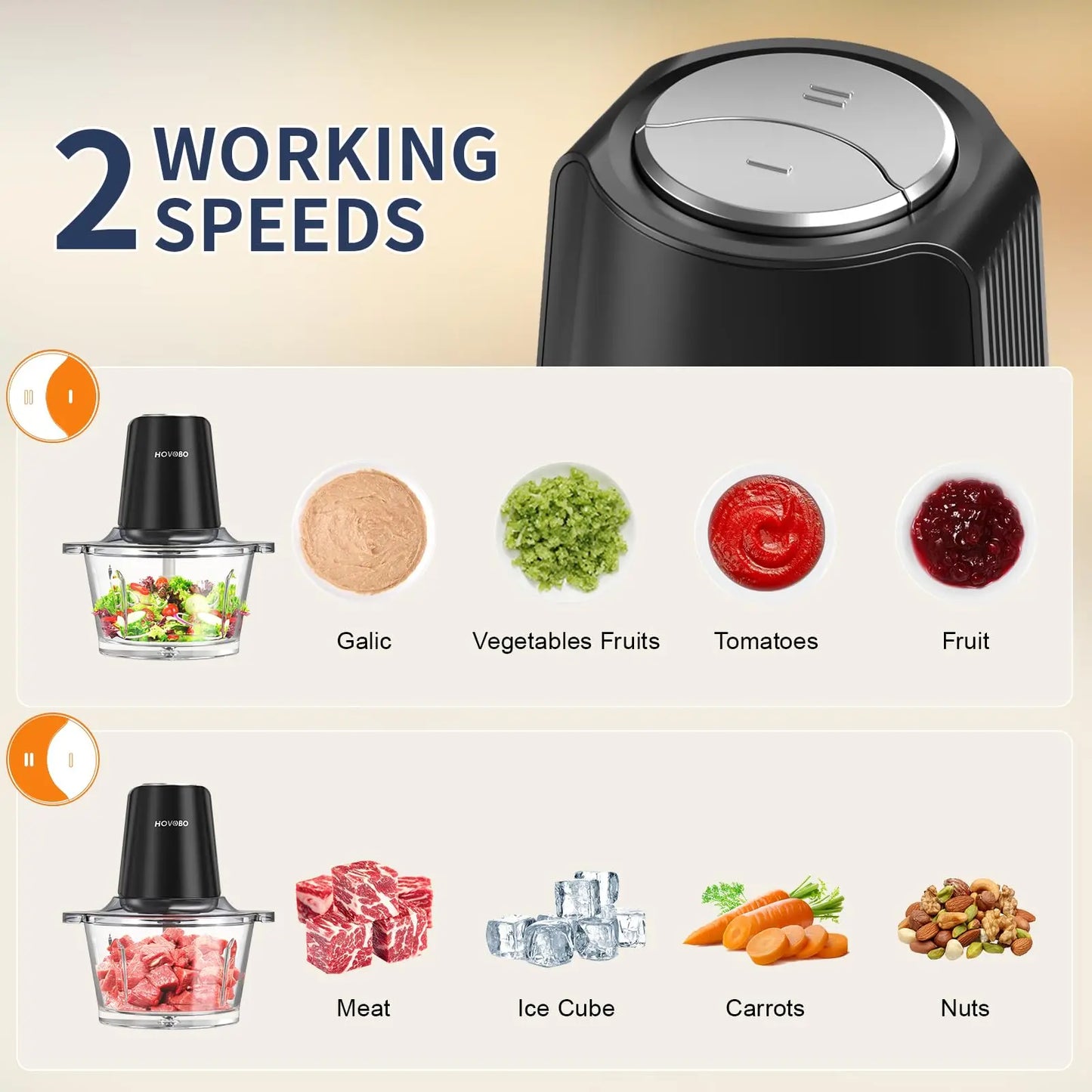 Food Processor & Meat Grinder 500W