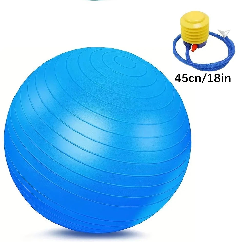 Yoga Exercise Ball, 18/22 Inch, Quick Pump