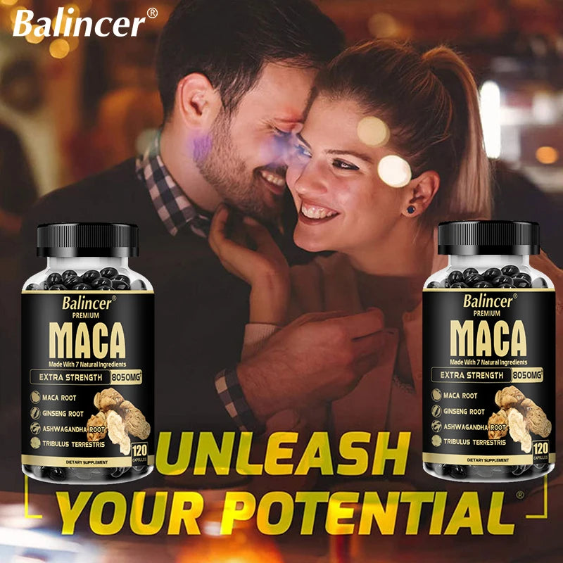 Maca Root, Ginseng Root, Boosts Energy