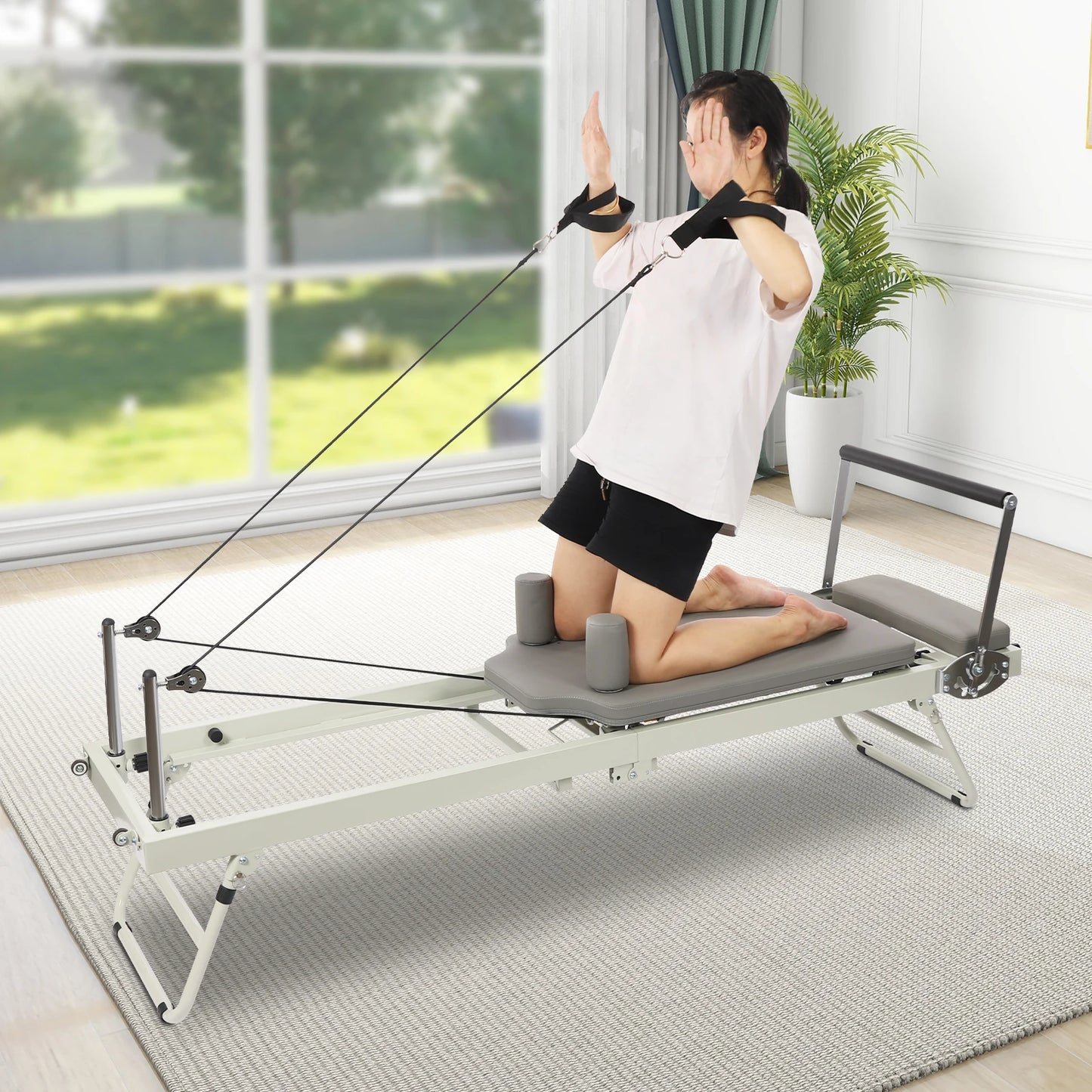 Foldable Pilates Reformer Machine, Yoga