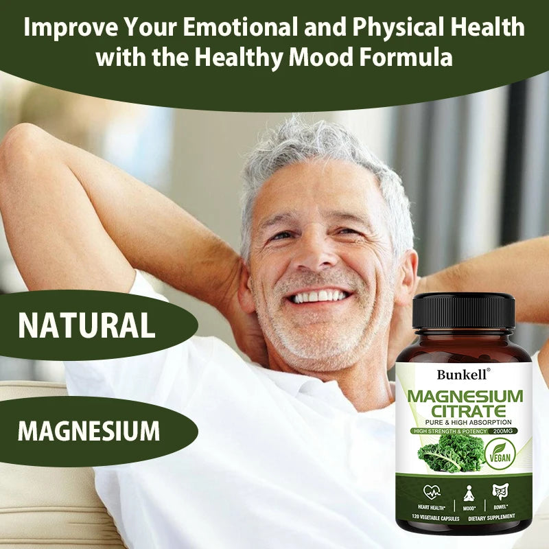 Magnesium Citrate, Supports Heart, Cardiovascular, Immune Health