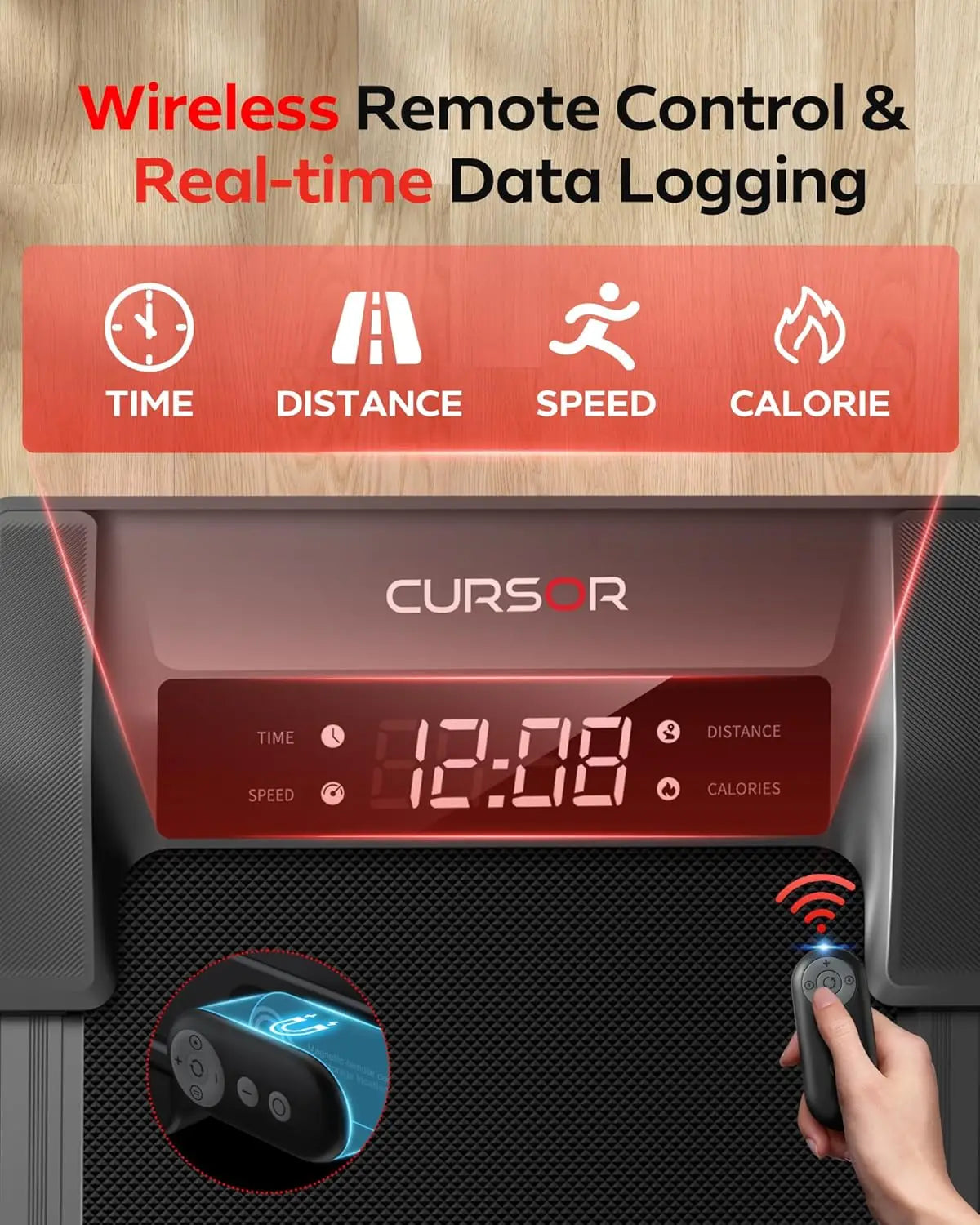 Walking Pad Treadmill with Incline, Under Desk