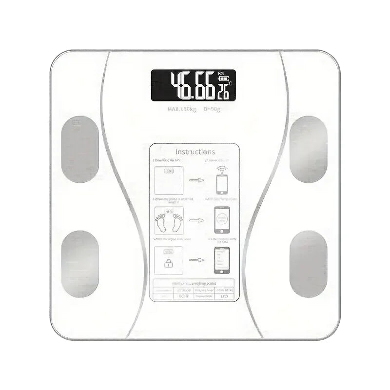 Smart Wireless Bathroom Scale - 396 Lbs. Max