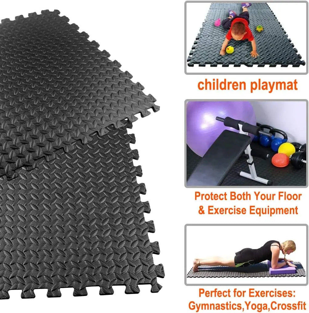 Interlocking Foam Tiles, Yoga, Gym Equipment