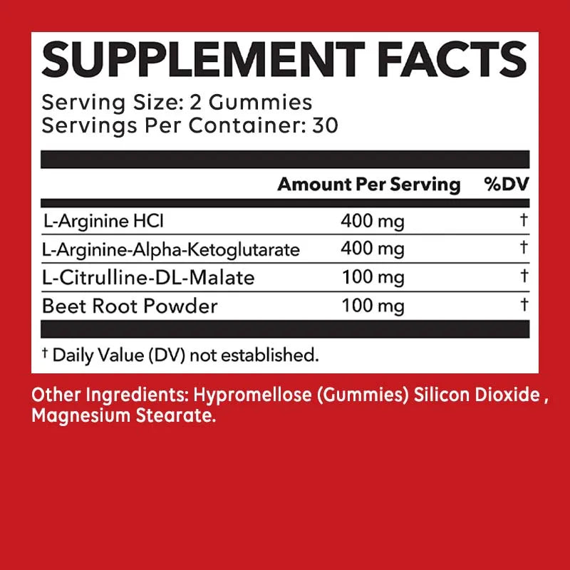 L-Arginine, Energy, Strength, Endurance Support