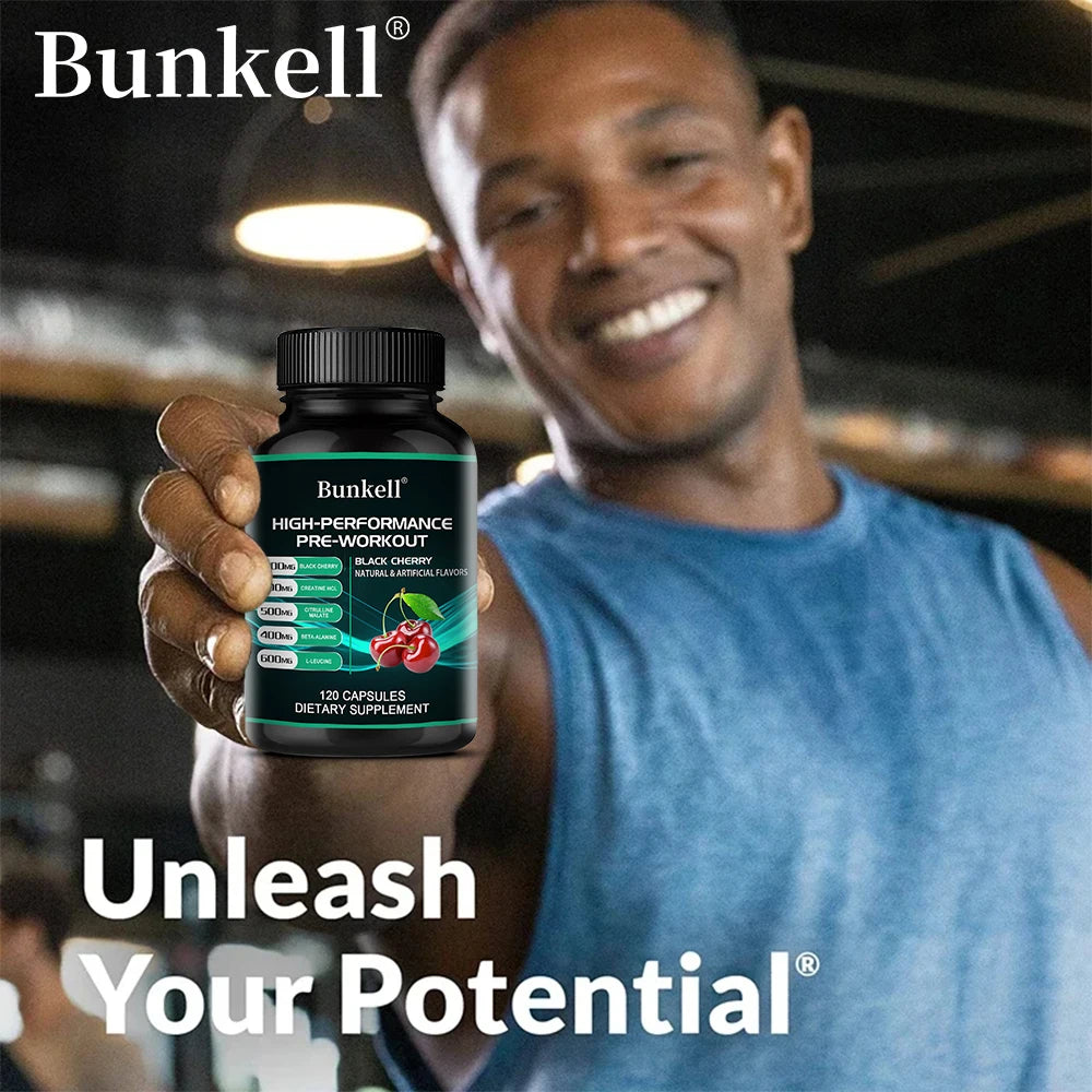 Pre-Workout Supplement - Black Cherry, Improve Athletic Performance