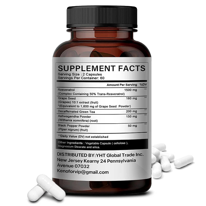 Resveratrol, Grape Seed Extract, Anti-Aging, Overall Health