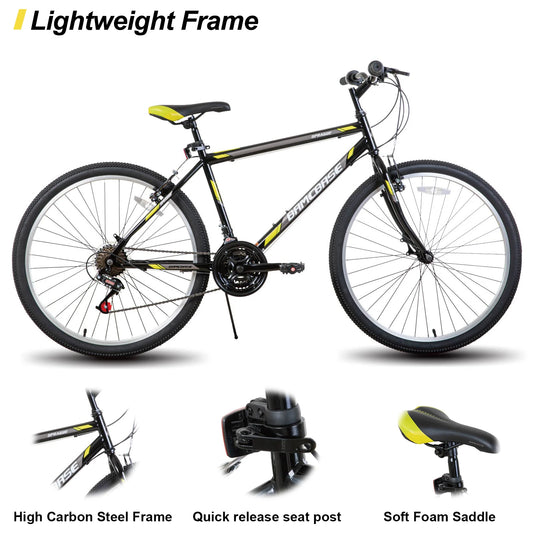 24 " or 26" 21-Speed Mountain Bike for Men or Women