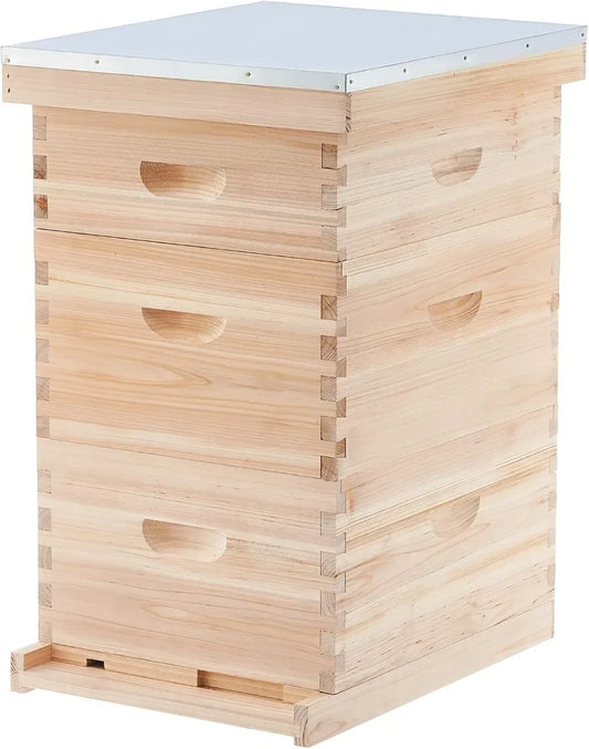 Bee Hive Starter Kit, 10 Medium, 20 Deep Frames