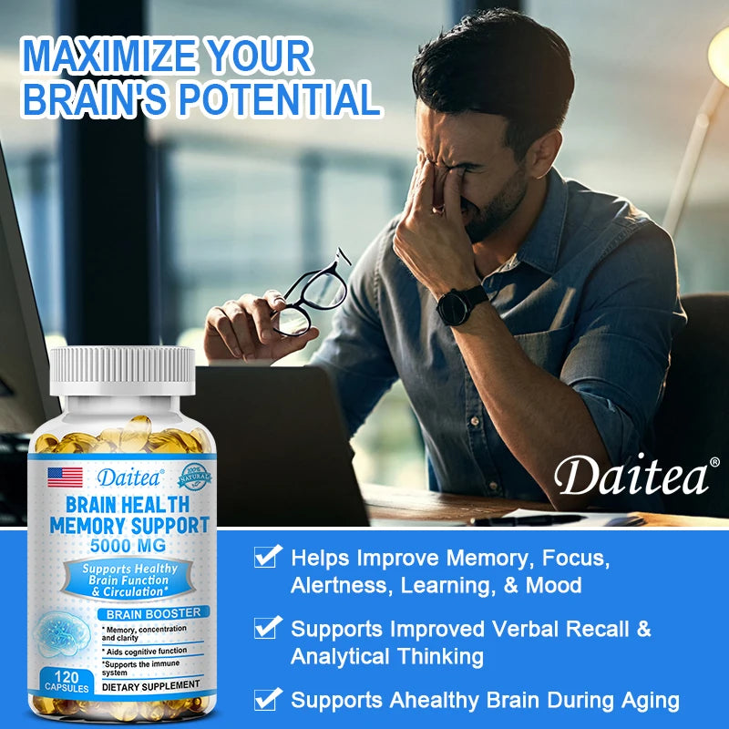 Brain Health Memory Support, Supports Focus