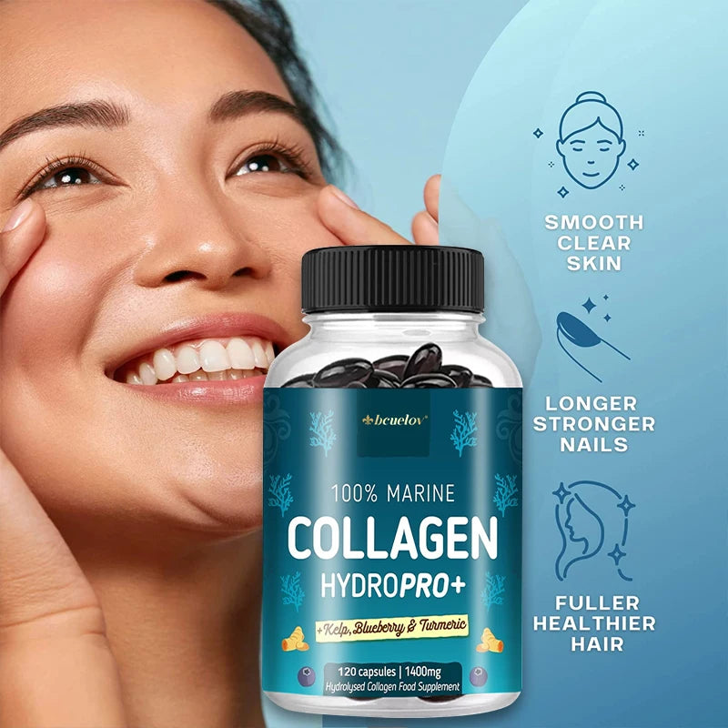Marine Collagen - With Hyaluronic Acid, Biotin & Blueberry