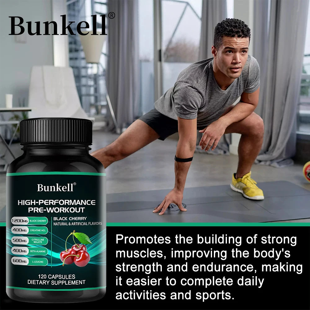 Pre-Workout Supplement - Black Cherry, Improve Athletic Performance