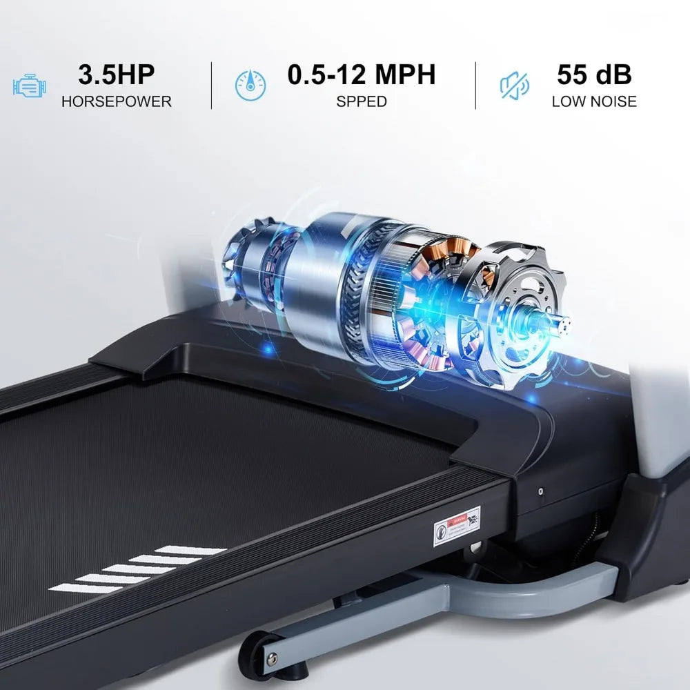 Heavy Duty Treadmill, 400 Lb. Cap, 18% Auto Incline, 18.9" Wide Belt