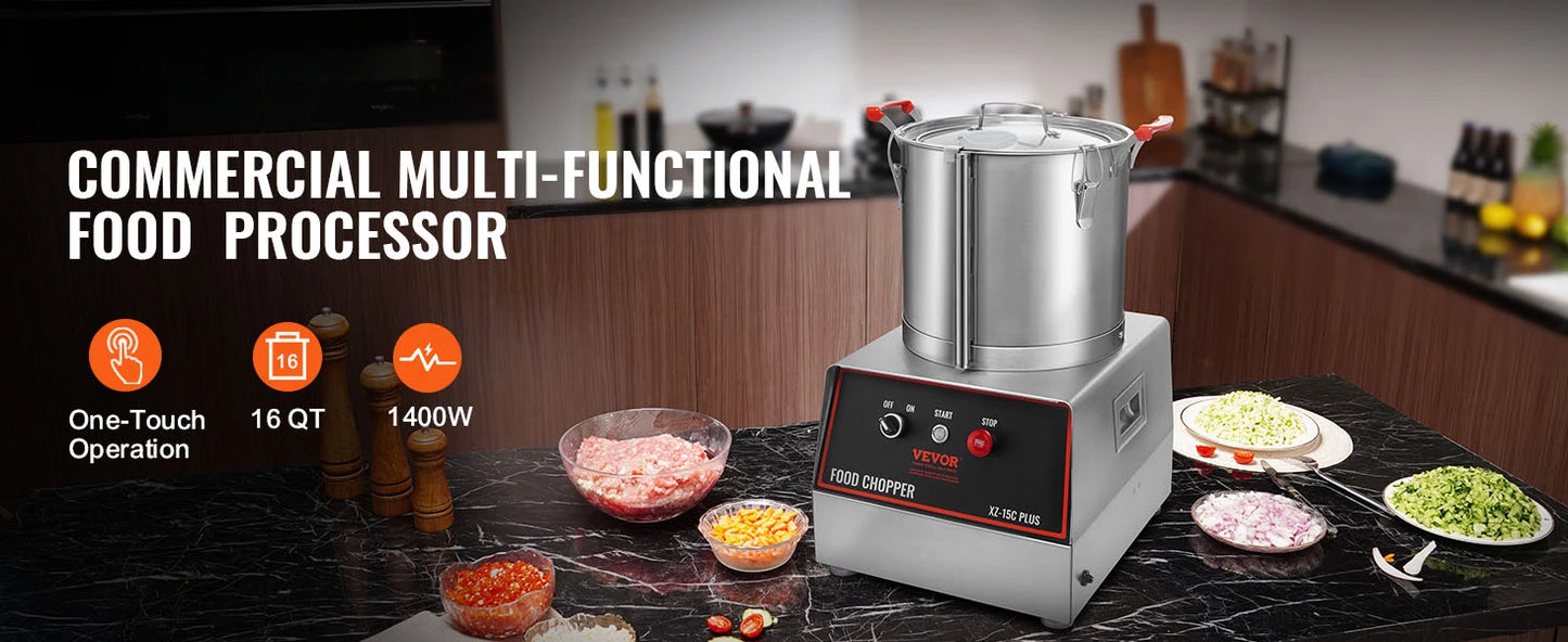 Food Processor & Vegetable Chopper, 16 Quart