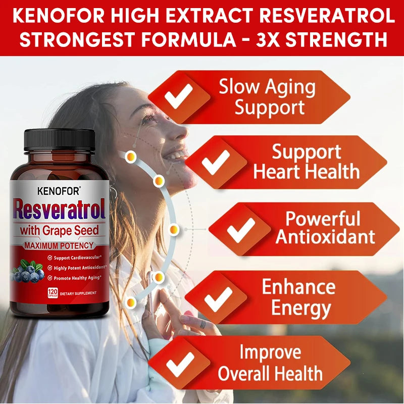 Resveratrol, Grape Seed Extract, Anti-Aging, Overall Health