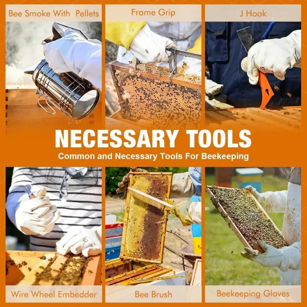Complete Beehive Starter Kit, 13 Beekeeping Tools