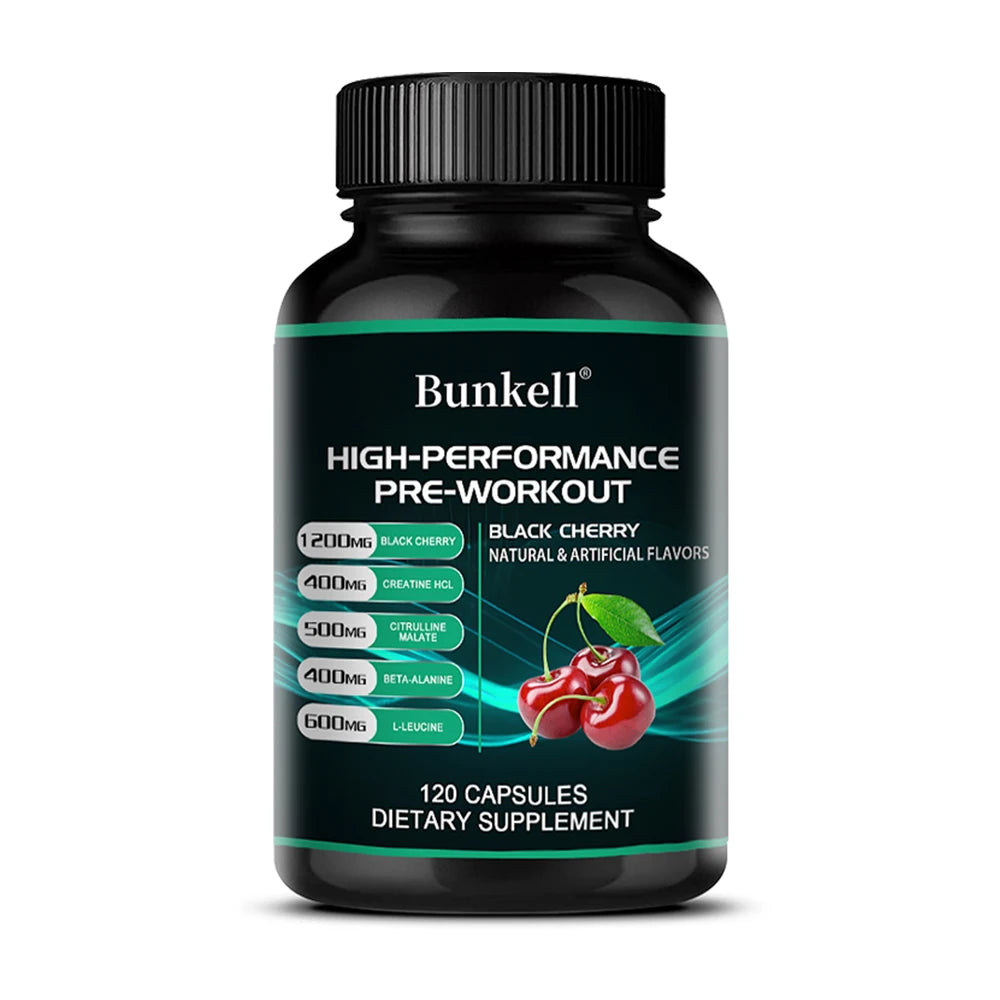 Pre-Workout Supplement - Black Cherry, Improve Athletic Performance