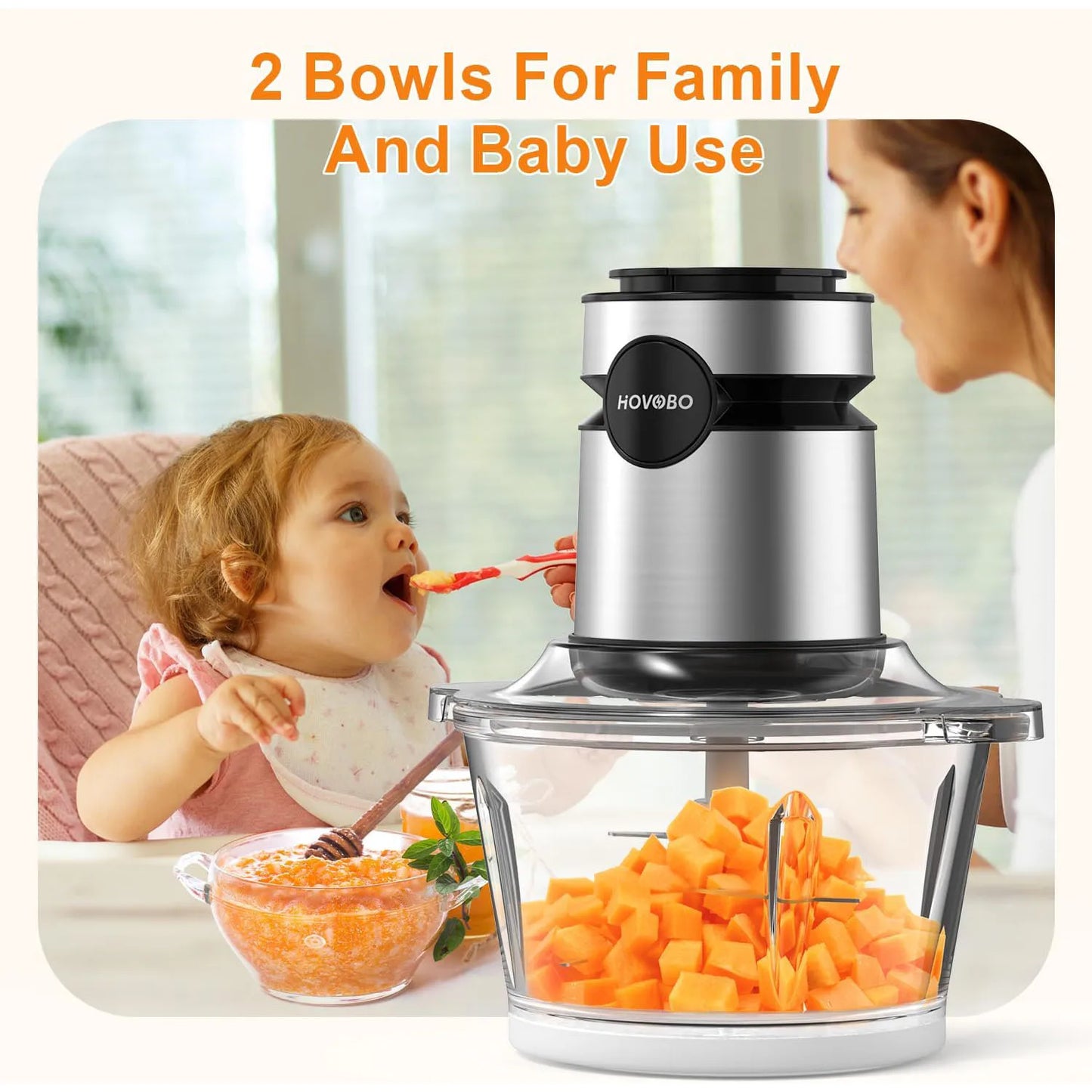 Food Processor & Vegetable Chopper, 500 W