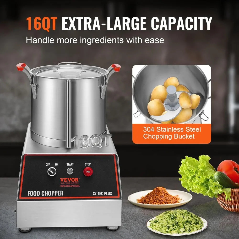 Food Processor & Vegetable Chopper, 16 Quart