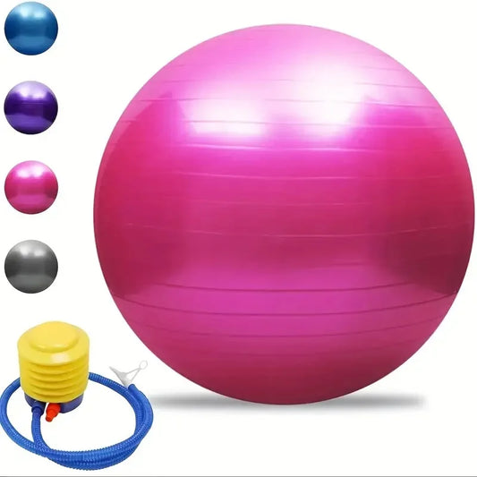 Yoga Exercise Ball, 18/22 Inch, Quick Pump