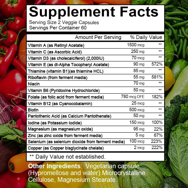 Multivitamin Capsules For Women And Men
