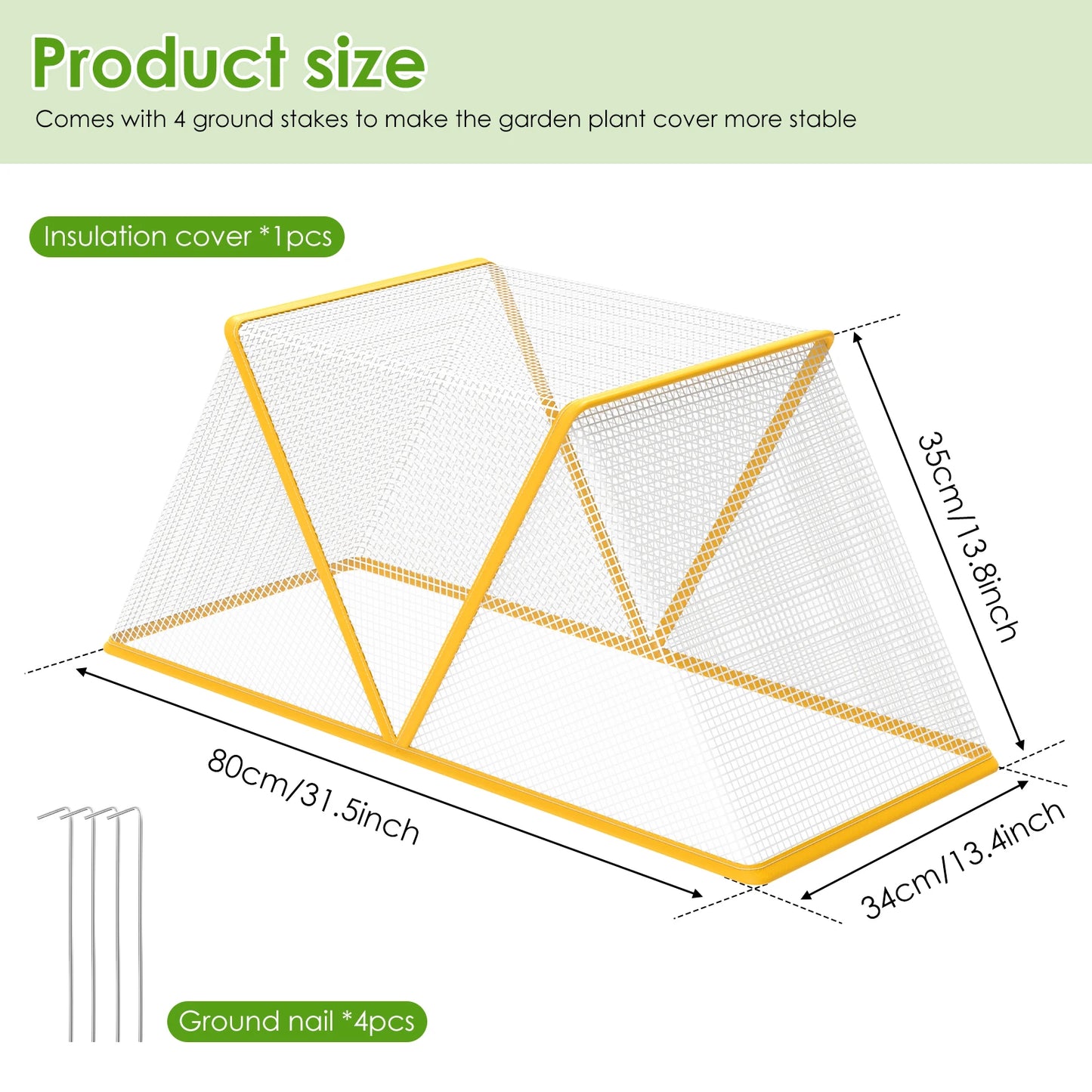 Foldable Plant Protection Cover, Protects Against Animals & Weather