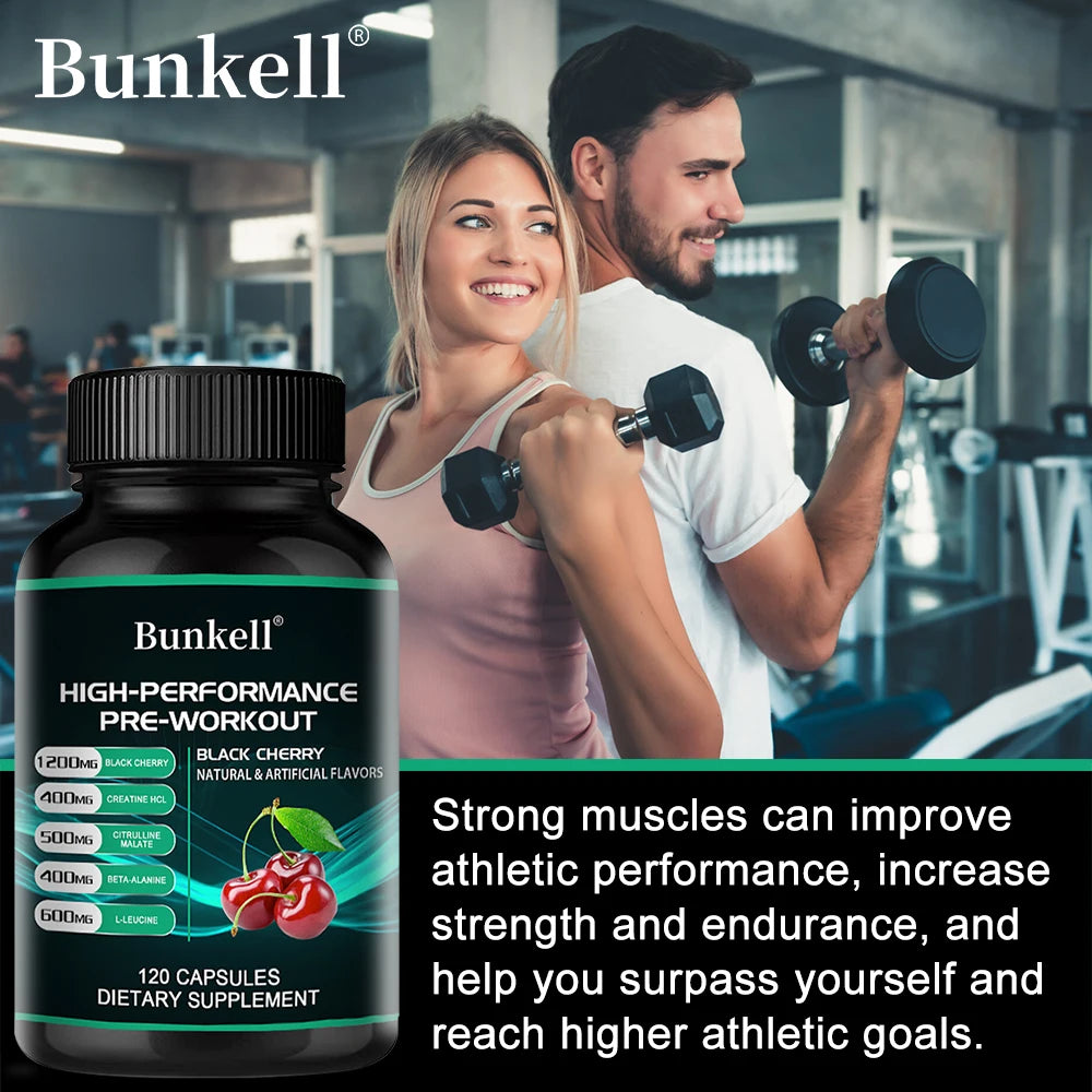 Pre-Workout Supplement - Black Cherry, Improve Athletic Performance