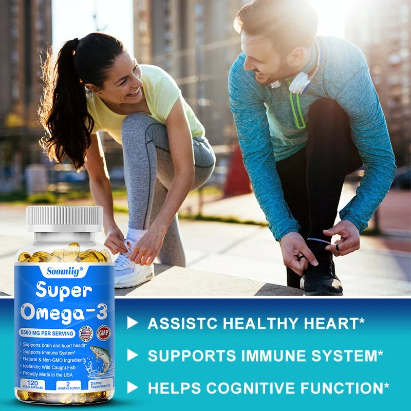 Wild Caught Omega 3 Fish Oil Softgels