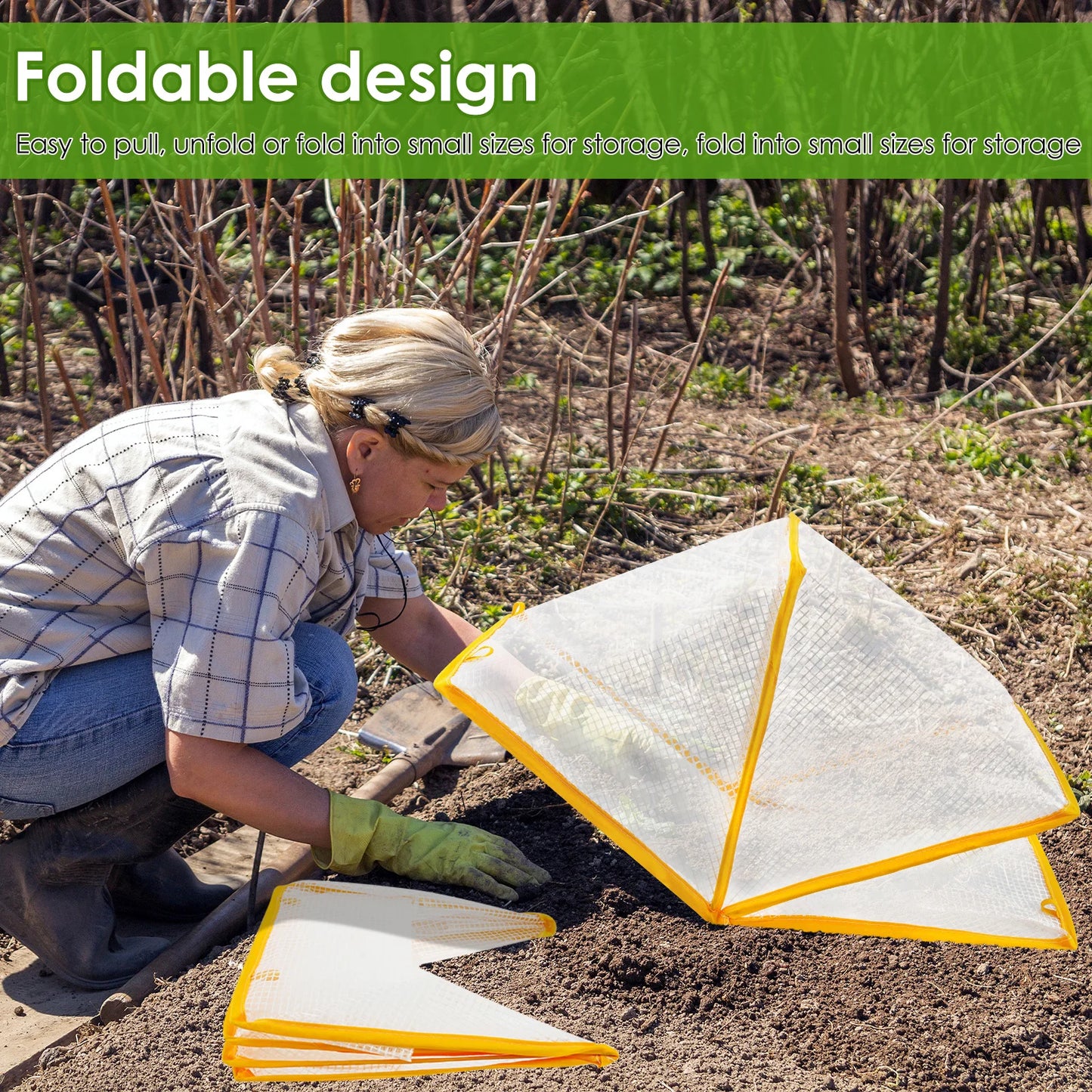 Foldable Plant Protection Cover, Protects Against Animals & Weather