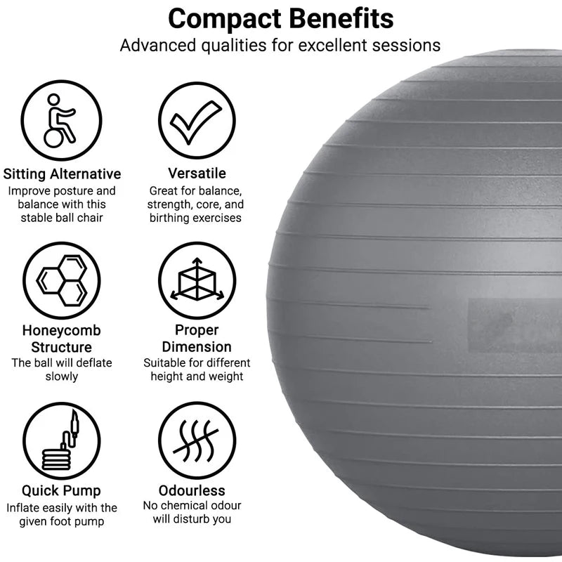 Yoga Balance Ball, 26/30/34 Inches